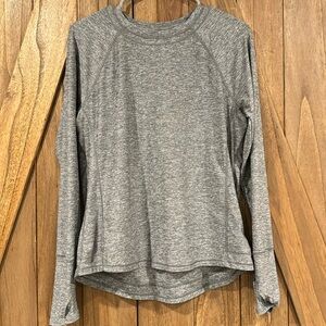 Athleta training top size S heather gray